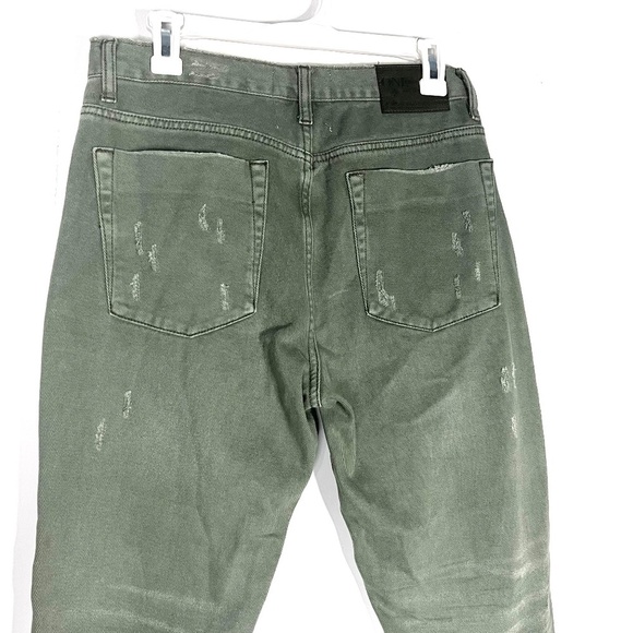 One Teaspoon Freebirds high rise chewed hem skinny jeans green - Picture 9 of 9